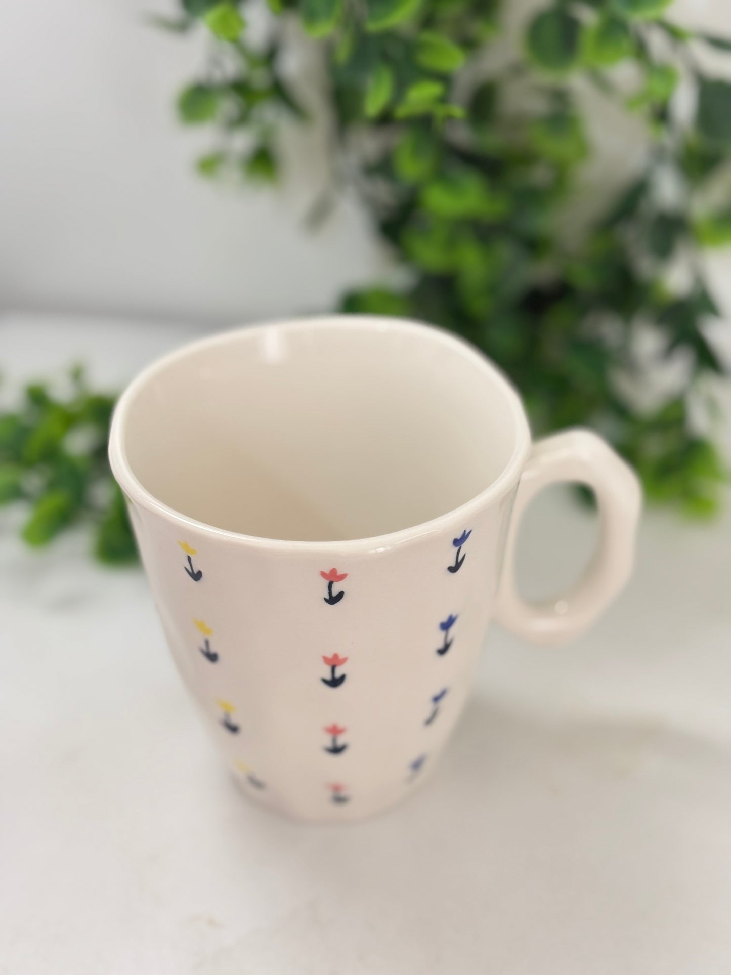 Cheerful Painted Ceramic Mugs