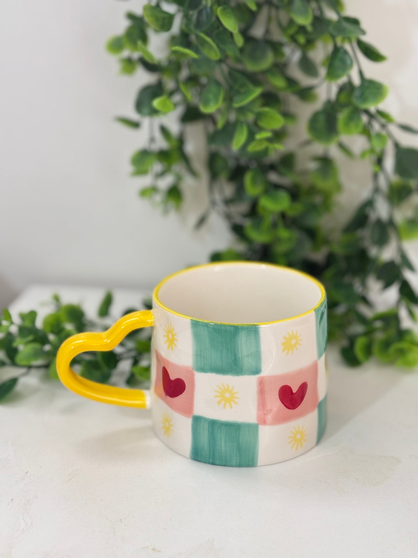 Groovy Heart Ceramic Mug