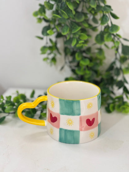 Groovy Heart Ceramic Mug
