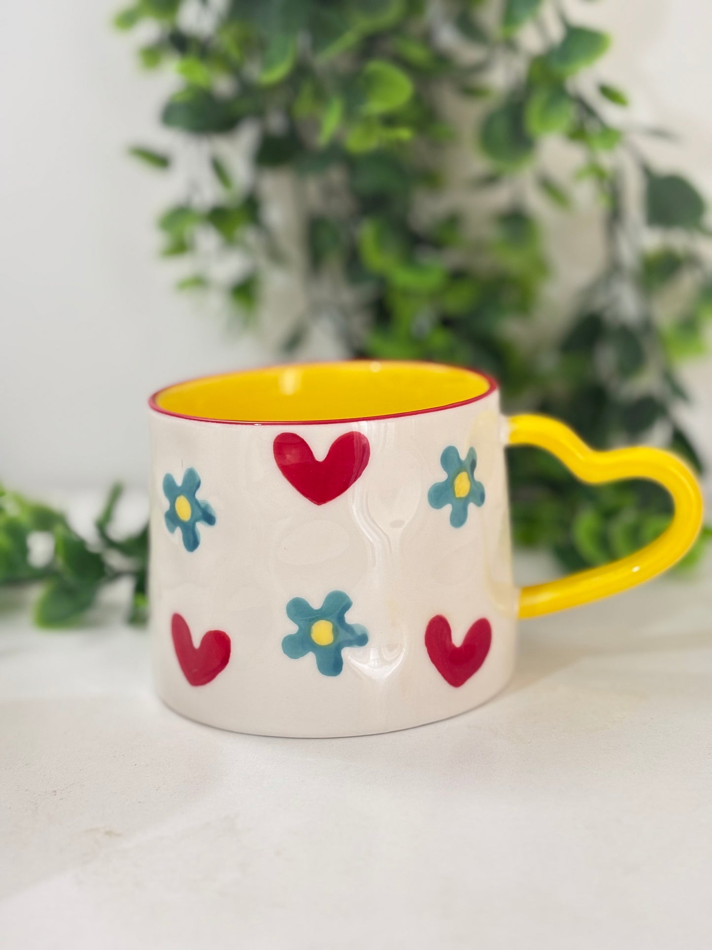 Groovy Heart Ceramic Mug