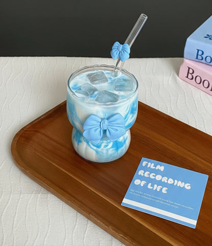 Small Bow Glass Cup