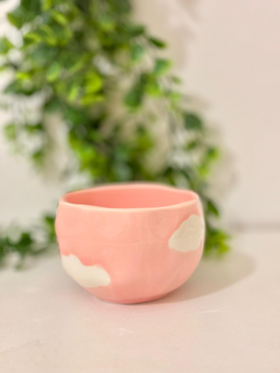 Pink Cloudy Mug