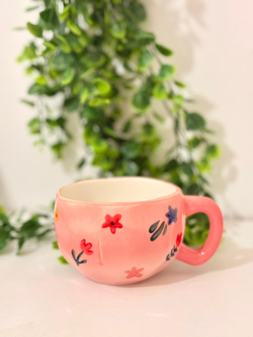 Flower Hand Painted Mug