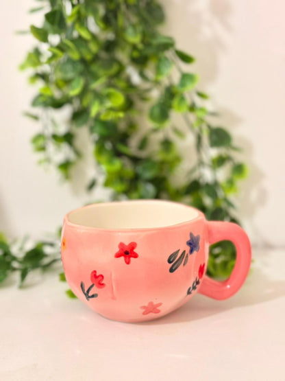 Flower Hand Painted Mug